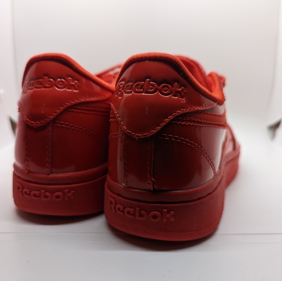 Reebok x CARDI B Classic Coated Club C Double Low Top Red FZ5219 Women’s Sz 9.5 - Picture 3 of 5
